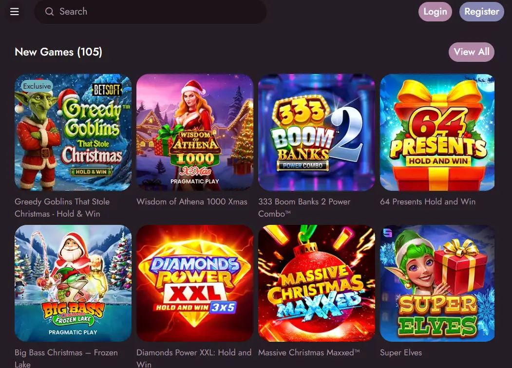New slot games at one of the best casino sites in Canada - Mr Fortune showcases Christmas Hold & Win titles, Pragmatic Play releases, exclusive jackpots and high-volatility real-money slots for Canadian players.
